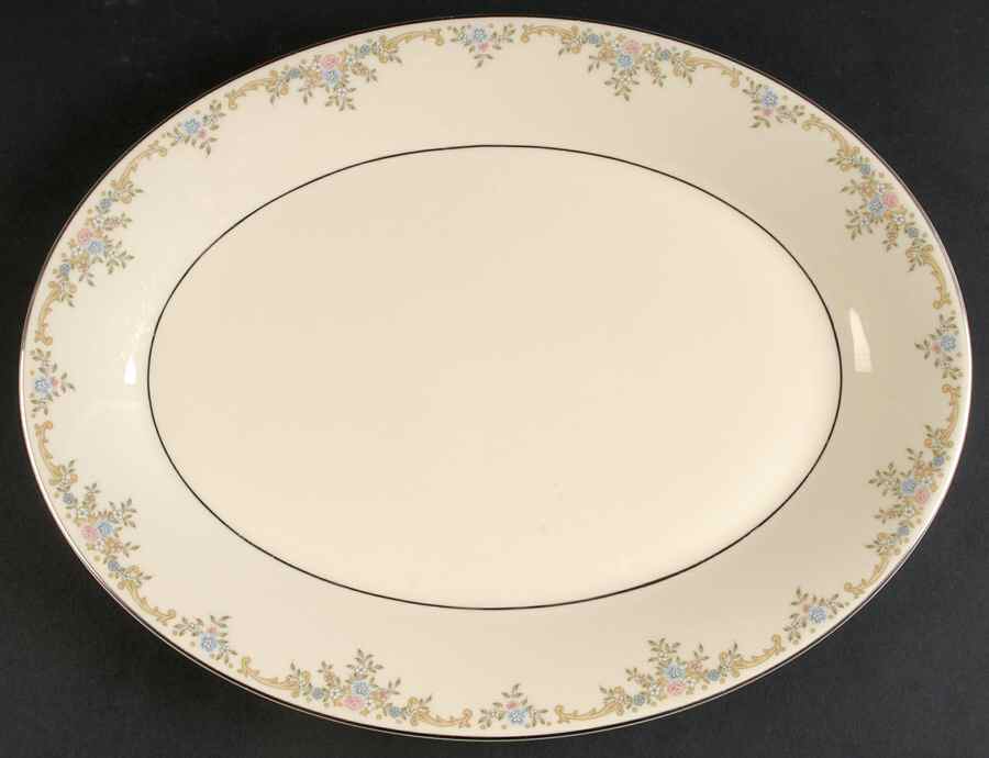 Giselle 13" Oval Serving Platter by Royal Doulton-1