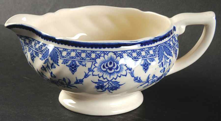 Glendale Blue Gravy Boat by Royal Doulton-1