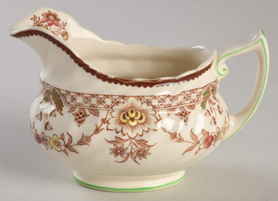 The Glendale Brown Multicolor Creamer by Royal Doulton-1
