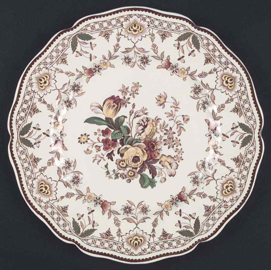 The Glendale Brown Multicolor Dinner Plate by Royal Doulton-1