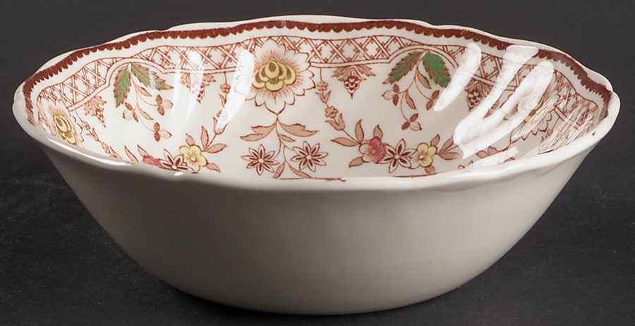 The Glendale Brown Multicolor Coupe Cereal Bowl by Royal Doulton-1