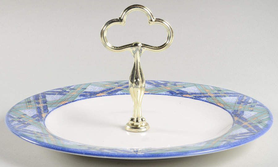 Glen Ora Round Serving Plate with Handle (DP) by Royal Doulton-1