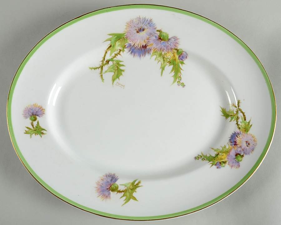Glamis Thistle 15" Oval Serving Platter by Royal Doulton-1