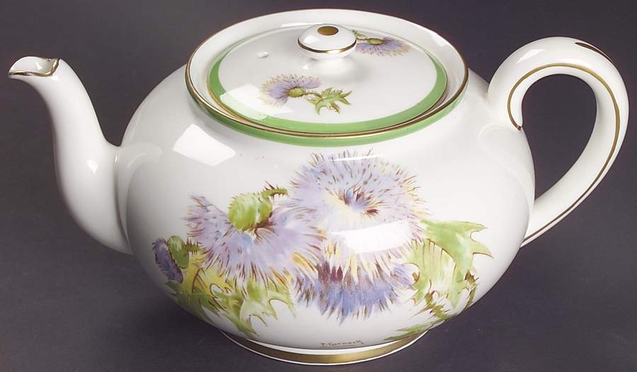Glamis Thistle Teapot & Lid by Royal Doulton-1
