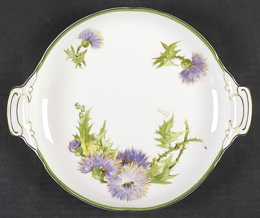 Glamis Thistle Handled Cake Plate by Royal Doulton-1