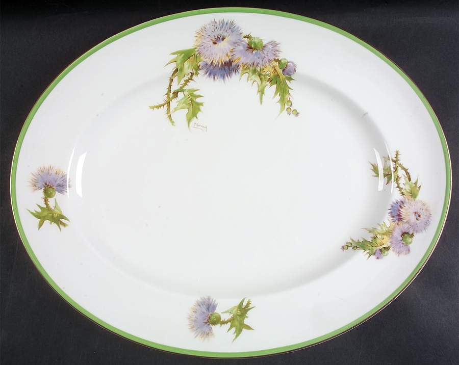 Glamis Thistle 17" Oval Serving Platter by Royal Doulton-1