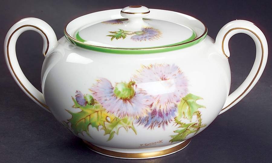 Glamis Thistle Sugar Bowl & Lid by Royal Doulton-1
