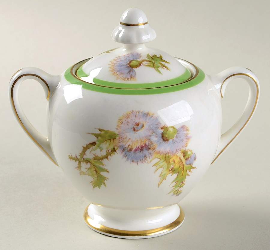Glamis Thistle Sugar Bowl & Lid by Royal Doulton-1