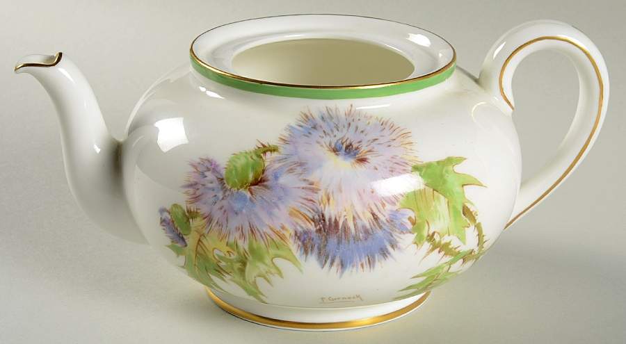 Glamis Thistle Teapot No Lid by Royal Doulton-1
