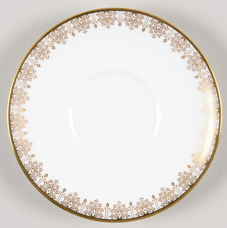 Gold Lace Saucer for Demitasse Cup by Royal Doulton-1