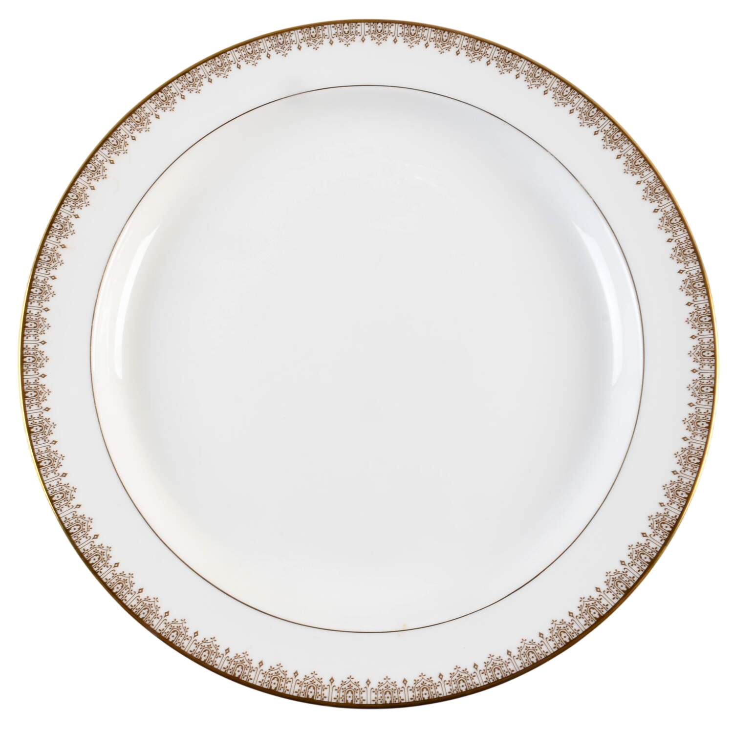 Gold Lace 13" Chop Plate (Round Platter) by Royal Doulton-1