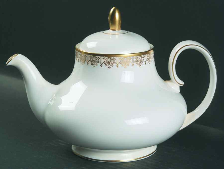 Gold Lace Teapot & Lid by Royal Doulton-1
