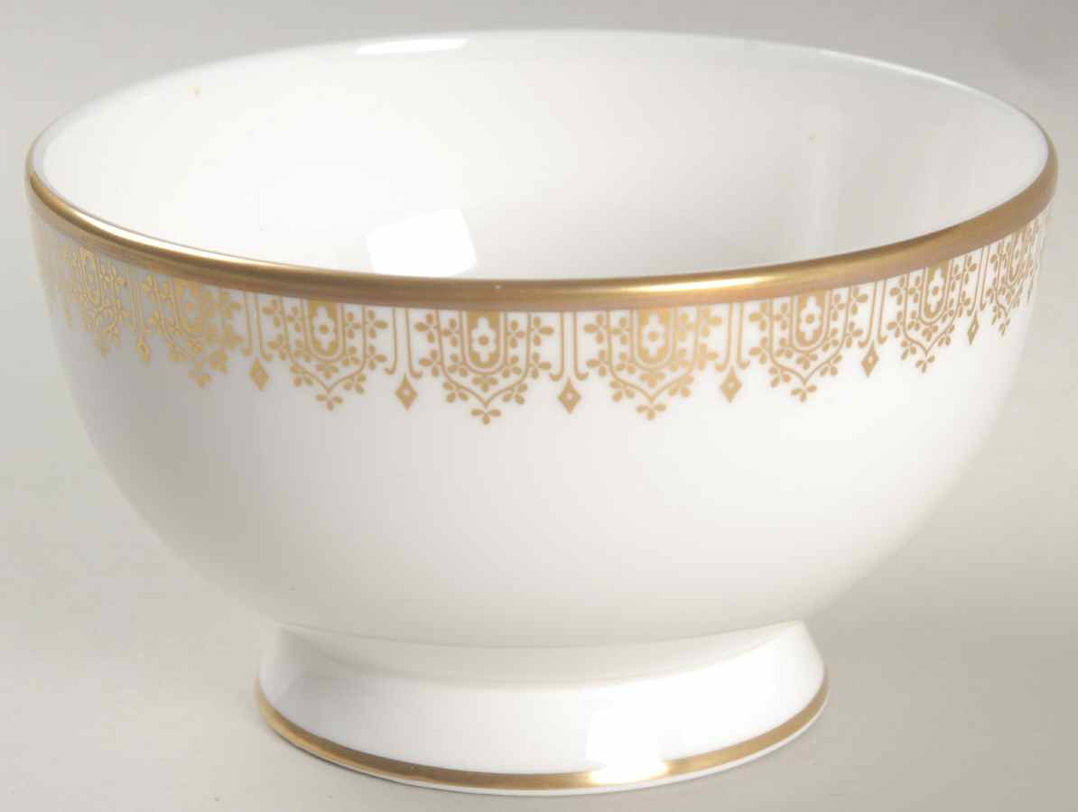 Gold Lace Open Sugar Bowl by Royal Doulton-1