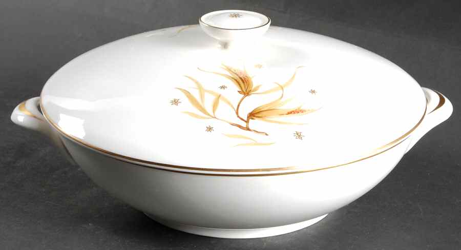 Golden Maize Round Covered Vegetable by Royal Doulton-1