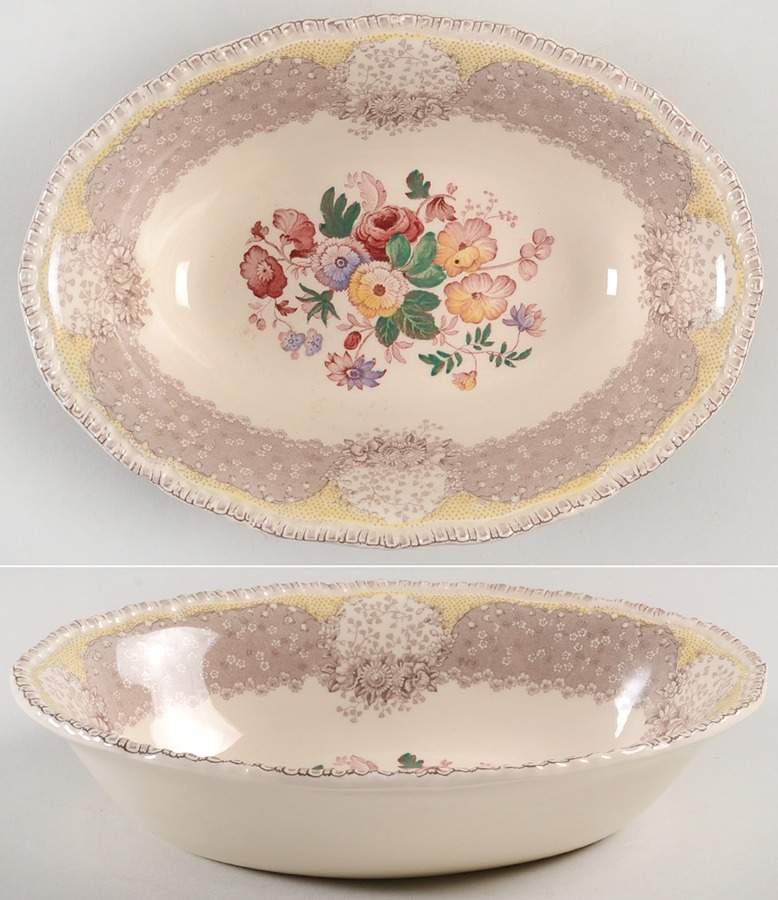 Gossamer 9" Oval Vegetable Bowl by Royal Doulton-1