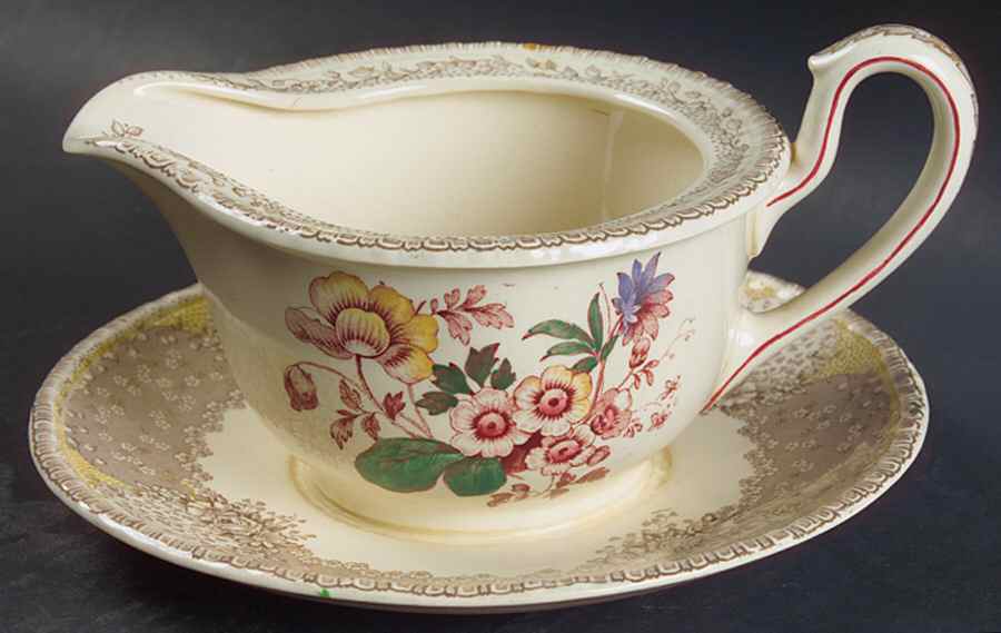 Gossamer Gravy Boat with Attached Underplate by Royal Doulton-1