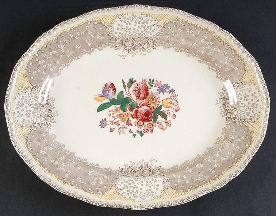 Gossamer 13" Oval Serving Platter by Royal Doulton-1