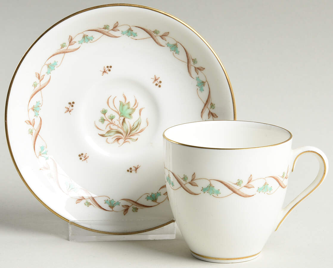 Golden Spice Flat Demitasse Cup & Saucer Set by Royal Doulton-1