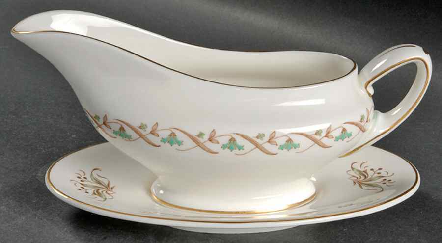 Golden Spice Gravy Boat & Underplate by Royal Doulton-1