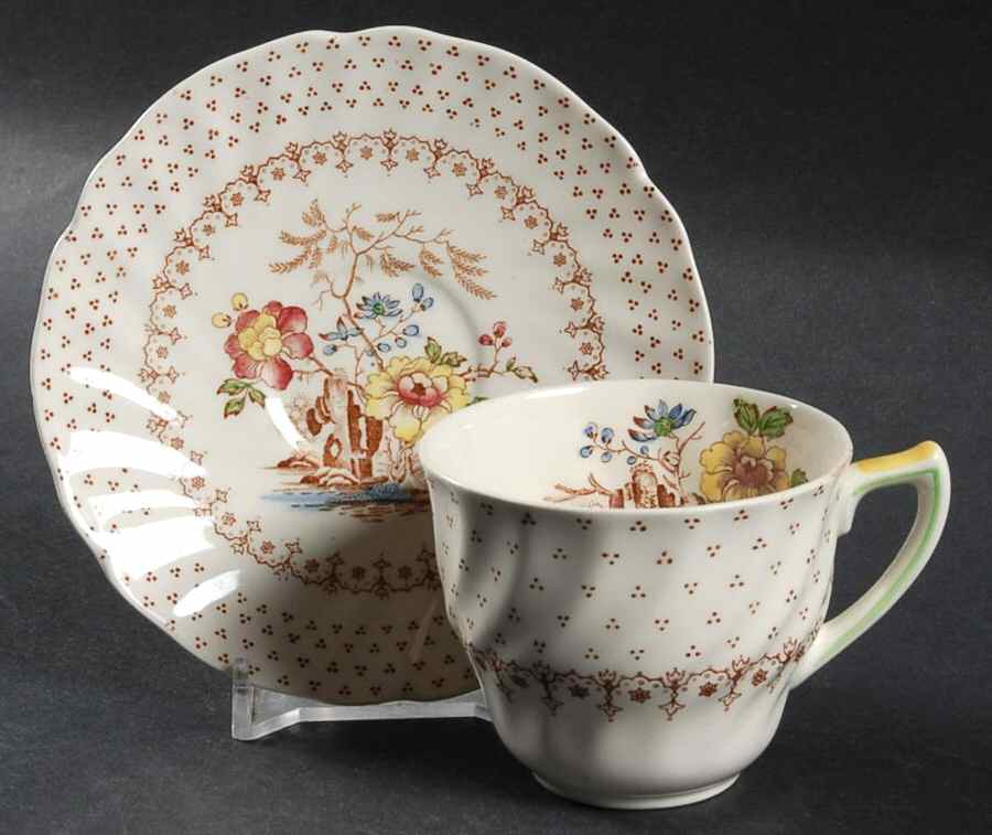 Grantham Flat Demitasse Cup & Saucer Set by Royal Doulton-1