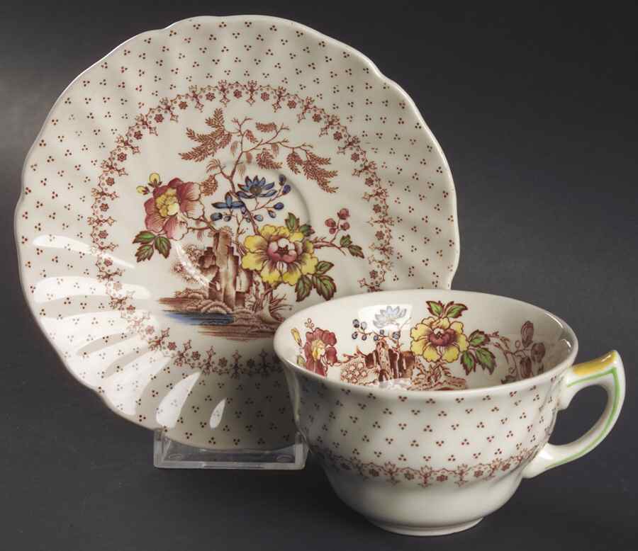 Grantham Flat Cup & Saucer Set by Royal Doulton-1