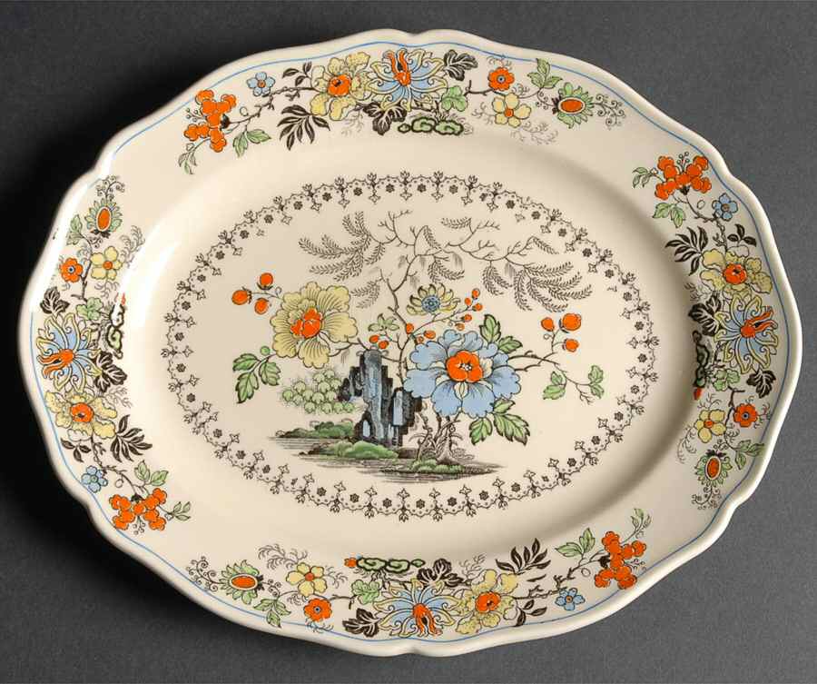 The Granville 11" Oval Serving Platter by Royal Doulton-1