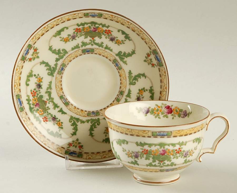H2745 Footed Cup & Saucer Set by Royal Doulton-1