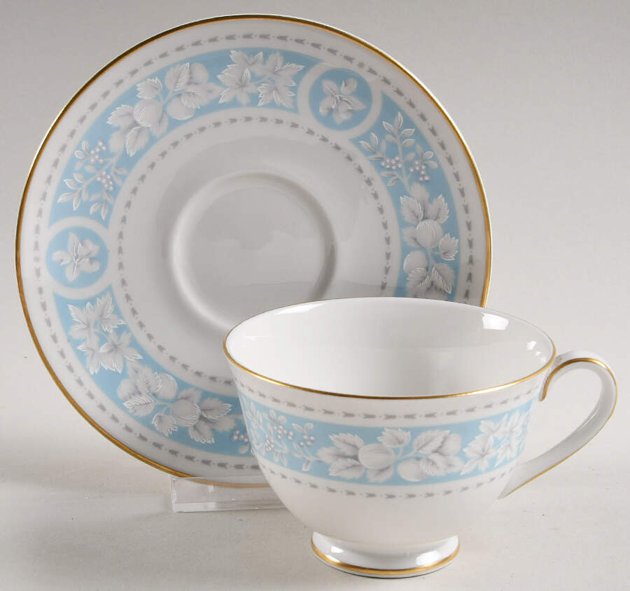 Hampton Court Footed Cup & Saucer Set by Royal Doulton-1