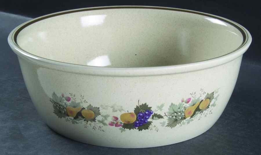 Harvest Garland (Rim) 10" Large Salad Serving Bowl by Royal Doulton-1