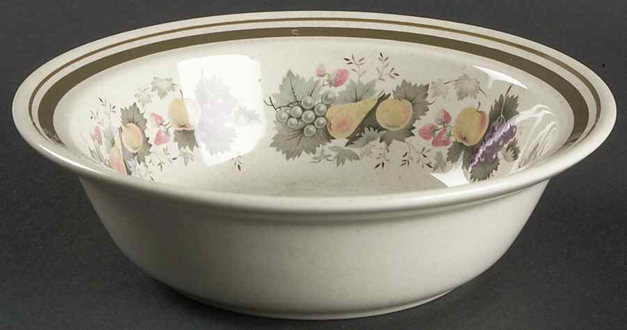 Harvest Garland (Rim) Rim Fruit/Dessert (Sauce) Bowl by Royal Doulton-1