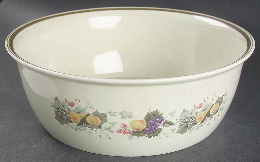 Harvest Garland (Rim) 9" Salad Serving Bowl by Royal Doulton-1