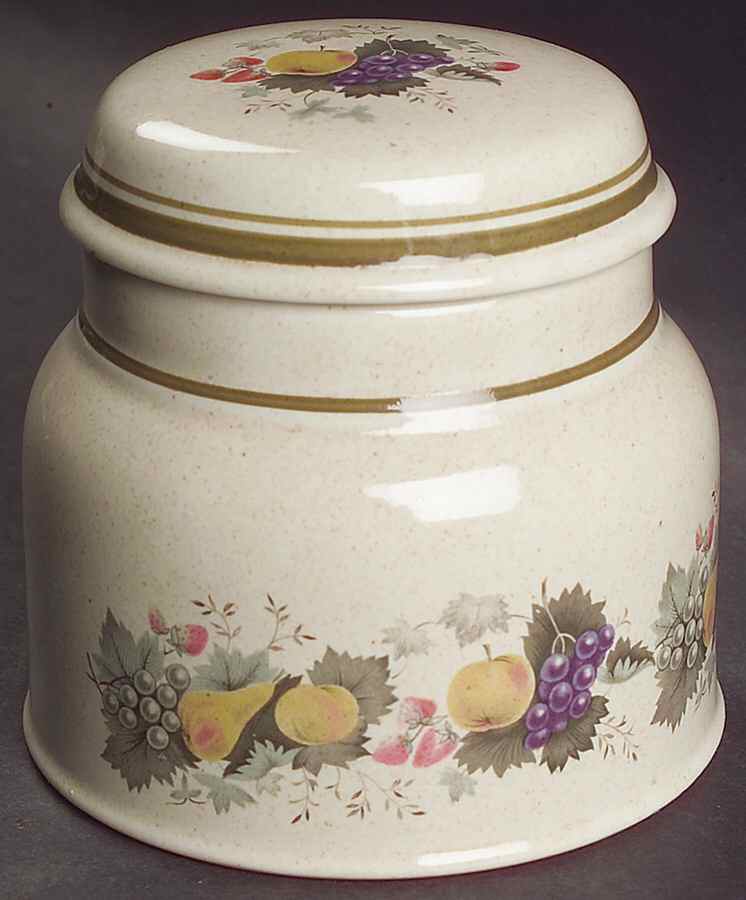 Harvest Garland (Rim) Sugar Bowl & Lid by Royal Doulton-1