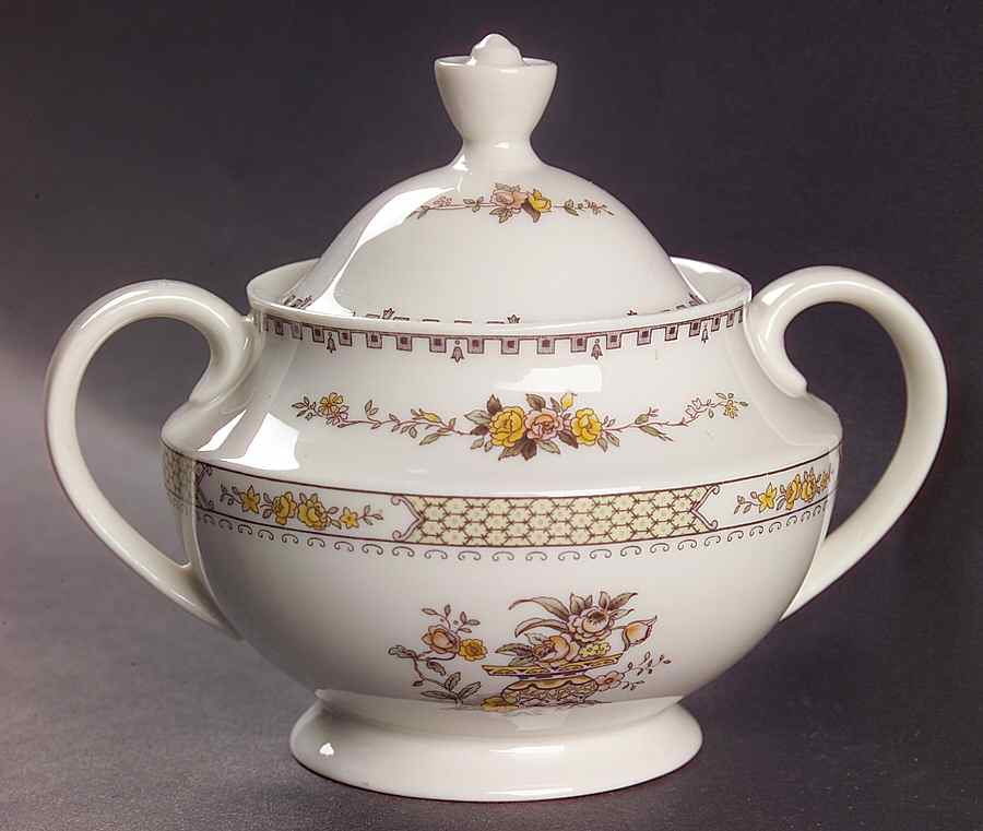 Hamilton Sugar Bowl & Lid by Royal Doulton-1