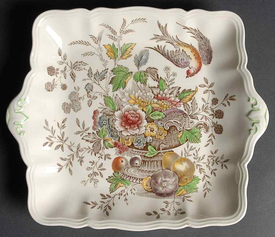 Hampshire Square Handled Cake Plate by Royal Doulton-1
