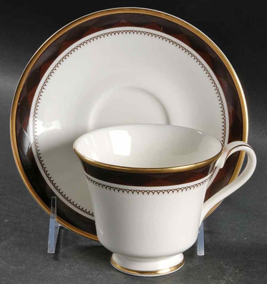 Harrow Footed Cup & Saucer Set by Royal Doulton-1