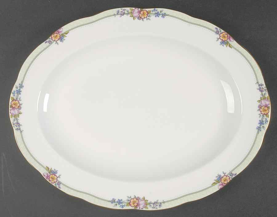 Hartington 13" Oval Serving Platter by Royal Albert-1