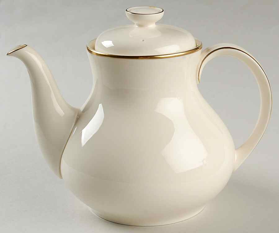 Heather (Gold Trim, Albion Shape) Teapot & Lid by Royal Doulton-1