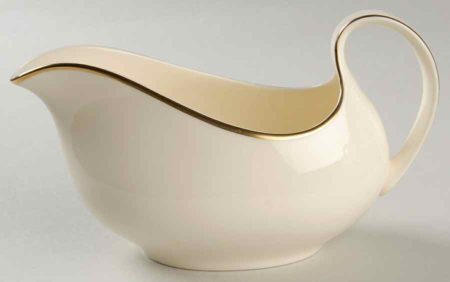 Heather (Gold Trim, Albion Shape) Gravy Boat by Royal Doulton-1