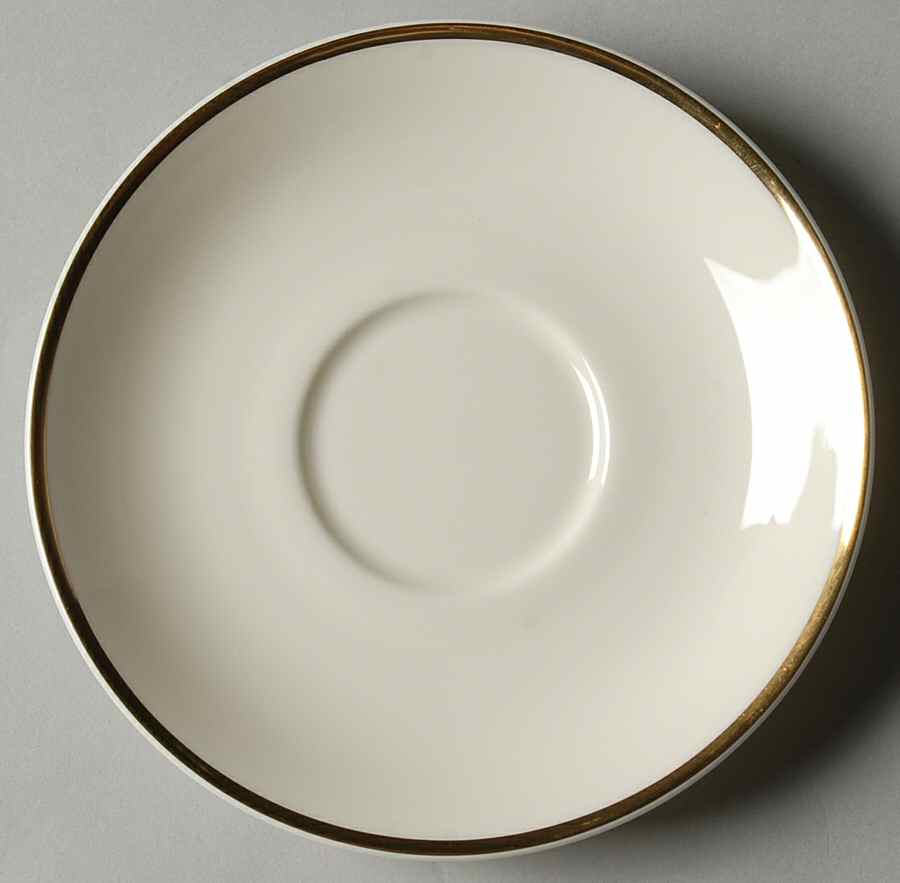 Heather (Gold Trim, Albion Shape) Saucer for Demitasse Cup by Royal Doulton-1
