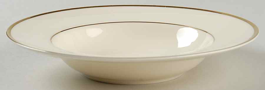 Heather (Gold Trim, Albion Shape) Rim Soup Bowl by Royal Doulton-1