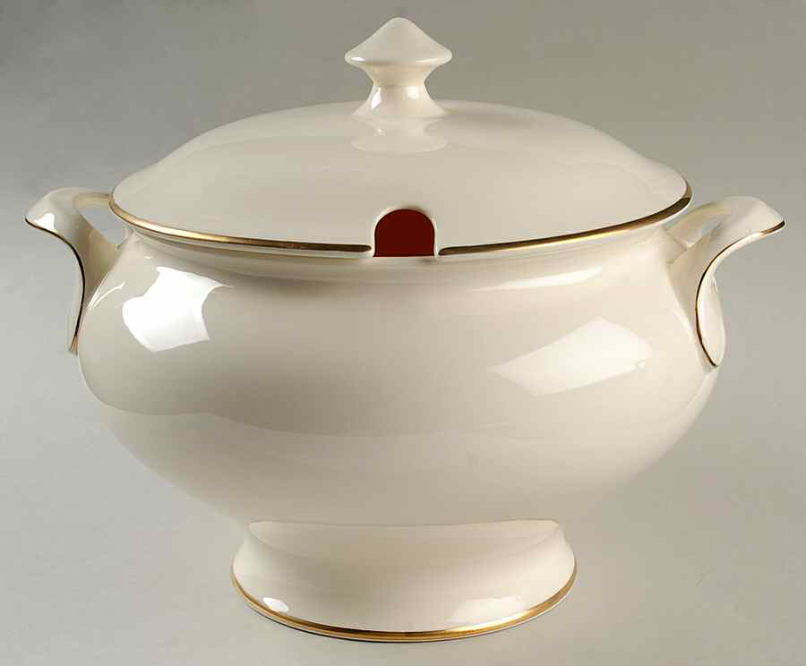 Heather (Gold Trim, Albion Shape) Tureen &  Lid by Royal Doulton-1