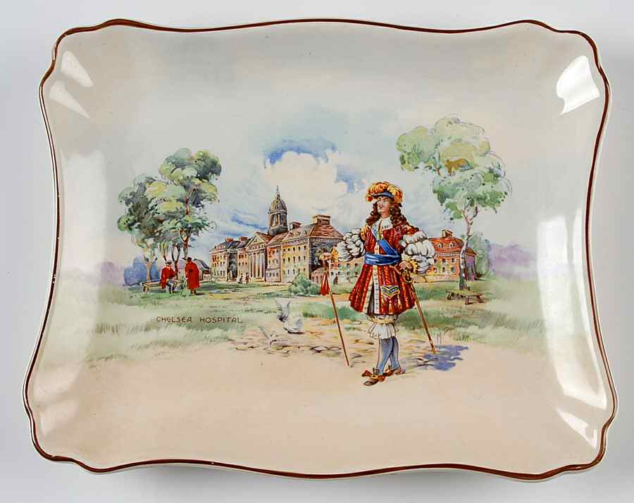 Historic England 9" Rectangular Tray by Royal Doulton-1
