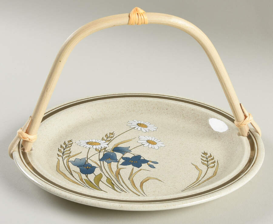 Hill Top 5 3/8"-5 5/8" Bamboo Handled Serving Plate  HC by Royal Doulton-1