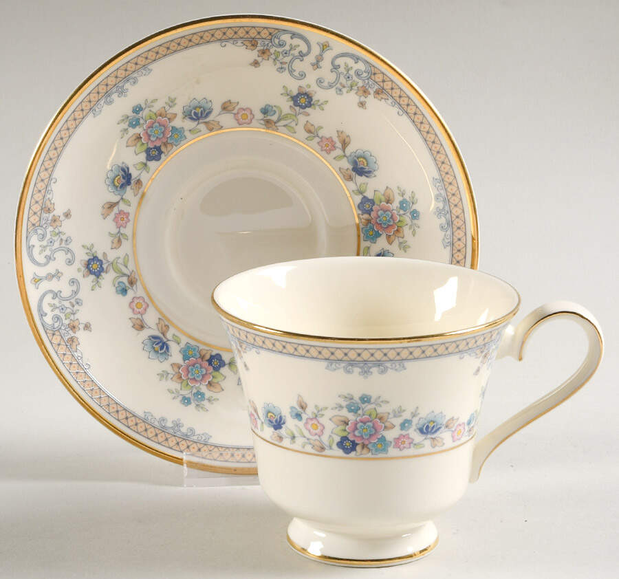 Highland Valley Footed Cup & Saucer Set by Royal Doulton-1