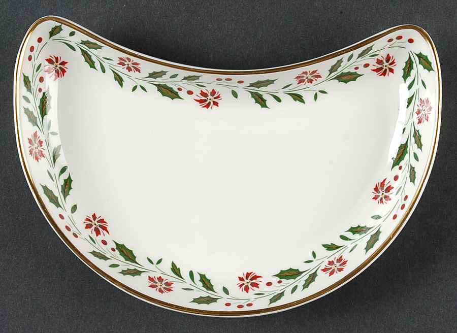 Holly Crescent Salad Plate by Royal Doulton-1