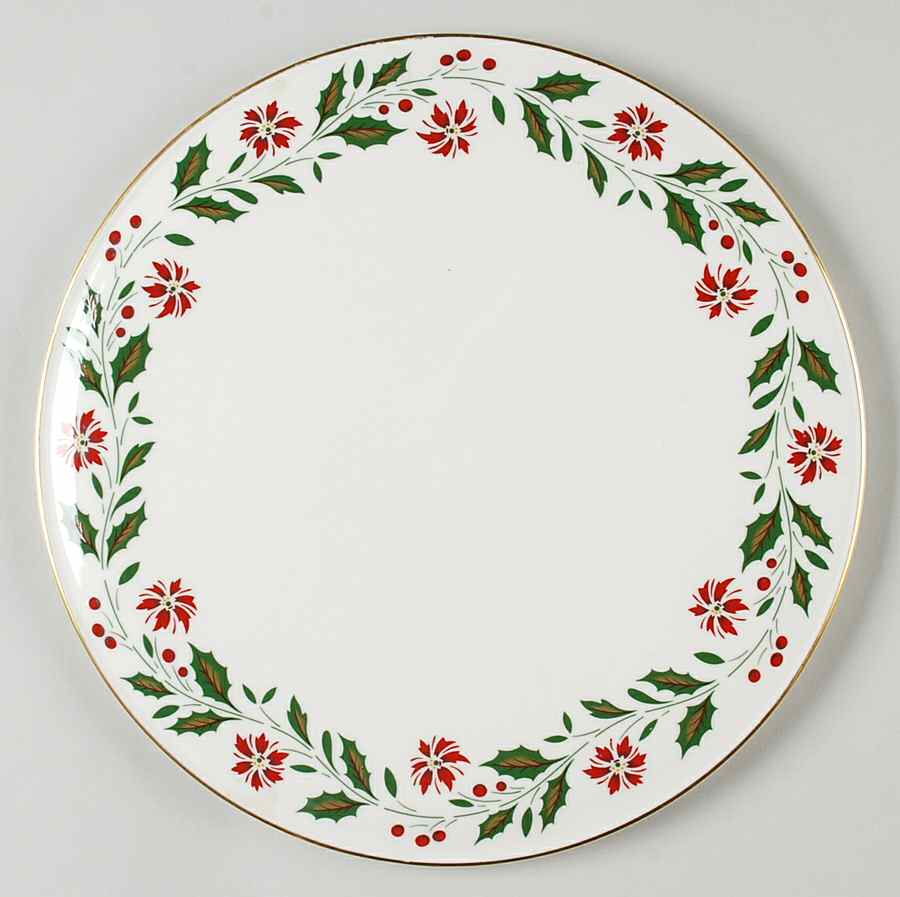 Holly Cake Plate by Royal Doulton-1
