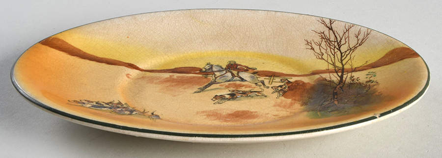 Hunting (John Peel, Bone) Underplate for Gravy Boat by Royal Doulton-1