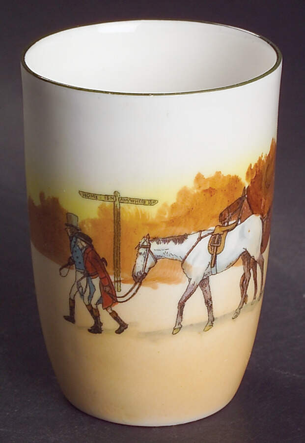 Hunting (John Peel, Bone) 6 Oz China Juice Tumbler by Royal Doulton-1