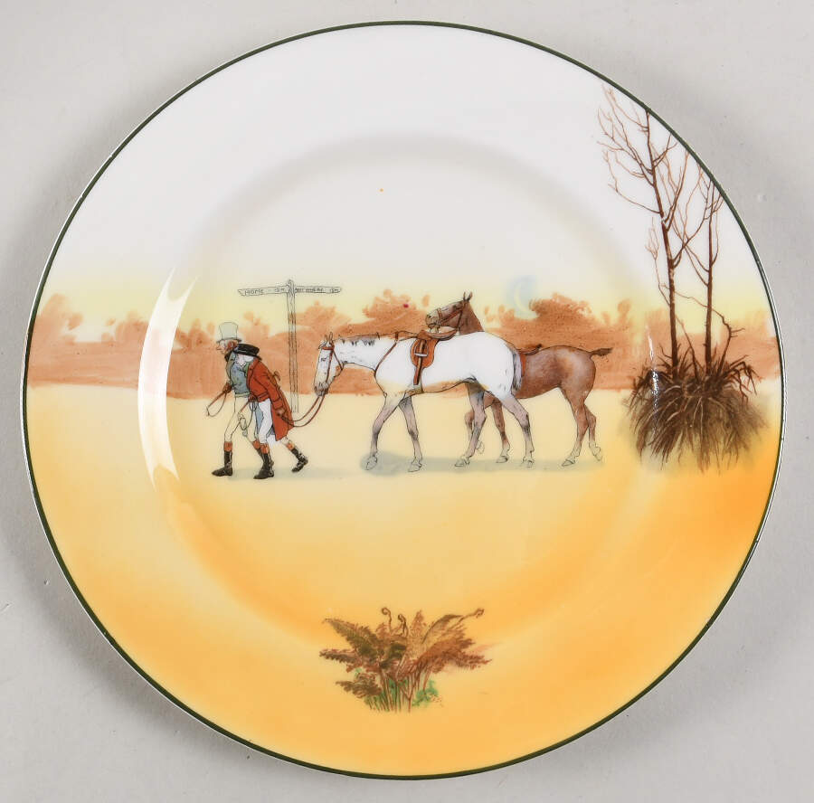 Hunting (John Peel, Bone) Salad Plate by Royal Doulton-1
