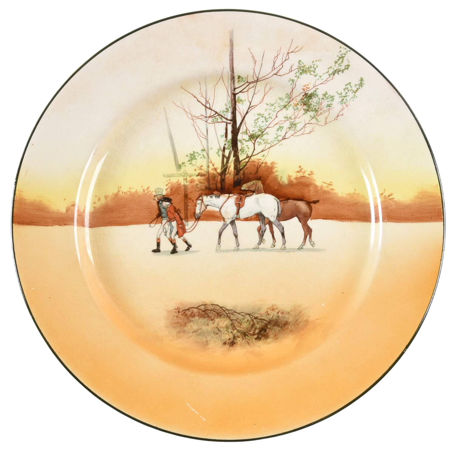 Hunting (John Peel, Bone) Dinner Plate by Royal Doulton-1